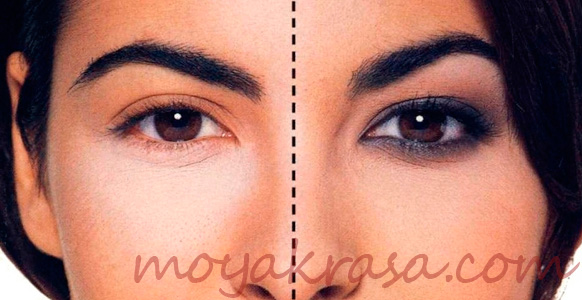 увеличение глаз с помощью макияжа
