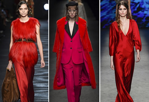 красный цвет одежды - тренд 2017 года