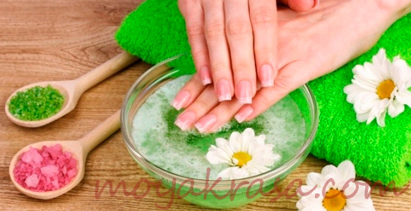 солевые ванночки для укрепления ногтей