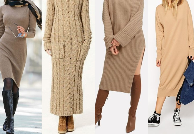 разные маодели платьев свитеров