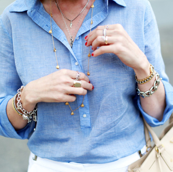 стильные украшения из серебра и золота