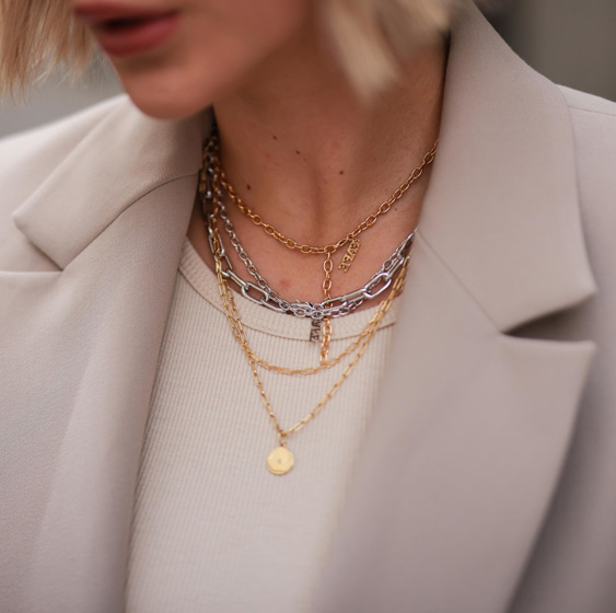 сочетание украшений