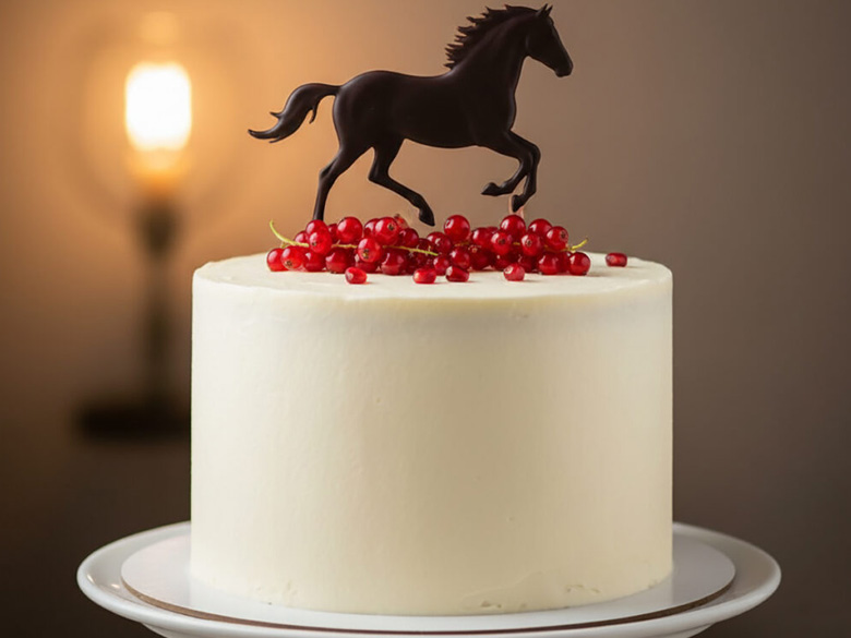 новогодний тематический торт